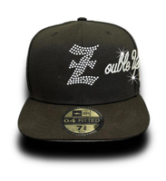 Pielāgots modes logotips Rhinestone cepure pieguļošas beisbola cepures 3D izšūtas plakanas Gorras beisbola cepures vīriešiem