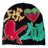 Vlastn&iacute; velkoobchodn&iacute; logo Vysoce kvalitn&iacute; Beenies Prodejce Skull Print Jacquard Zimn&iacute; v&yacute;robci Čepice Čepice