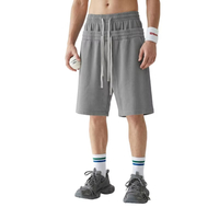 Sweatshorts med dobbel midje i bomull