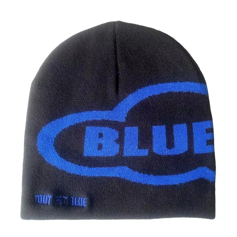 Vlastn&iacute; velkoobchodn&iacute; logo Vysoce kvalitn&iacute; Beenies Prodejce Skull Print Jacquard Zimn&iacute; v&yacute;robci Čepice Čepice