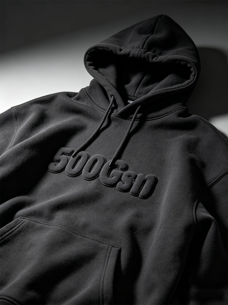 US Streetwear Brand တစ်ခုအတွက် 500 GSM Oversized Hoodie (နမူနာမှ ထုတ်လုပ်ခြင်းအထိ)