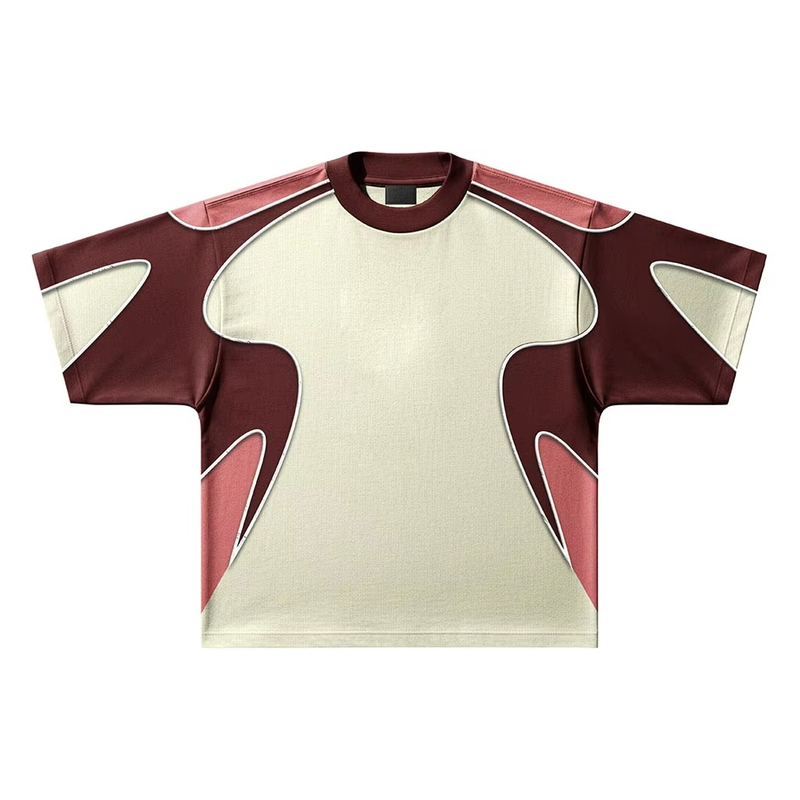 Custom Color-Blocked Piping Design Streetwear Retro fotbalov&aacute; trička Customized Logo Oversized Camisas De Futbol Soccer Shirts