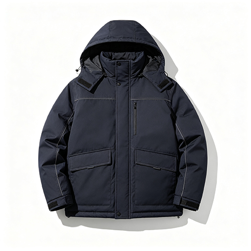 Jaqueta de inverno com roupa de trabalho personalizada