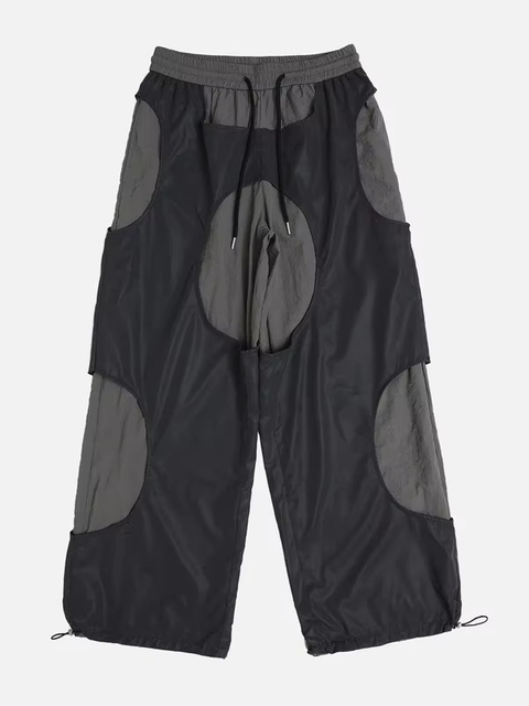 OEM Custom Logo Herre Casual Street Wear Praktiske lommer Reflekterende Patchwork Cargo Bukser L&oslash;se bukser