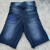 Egyedi f&eacute;rfi farmer farmer r&ouml;vidnadr&aacute;g Vintage Acid Wash dupla derek&uacute; baggy Jorts h&iacute;mzett kisz&eacute;lesedő szorongatott szakadt r&ouml;vidnadr&aacute;g
