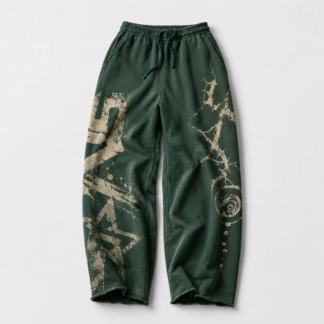 Vlastn&iacute; Acid Washed S&iacute;totisk Grafika Streetwear Tepl&aacute;ky Hezk&aacute; v&aacute;ha Elastick&yacute; pas Zoufal&yacute; lem Baggy Tepl&aacute;ky Unisex
