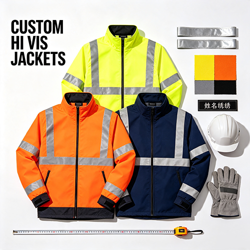 سترات Hi Vis مخصصة للعمل